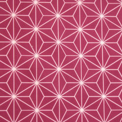 Printed Cotton CASUAL Raspberry / White